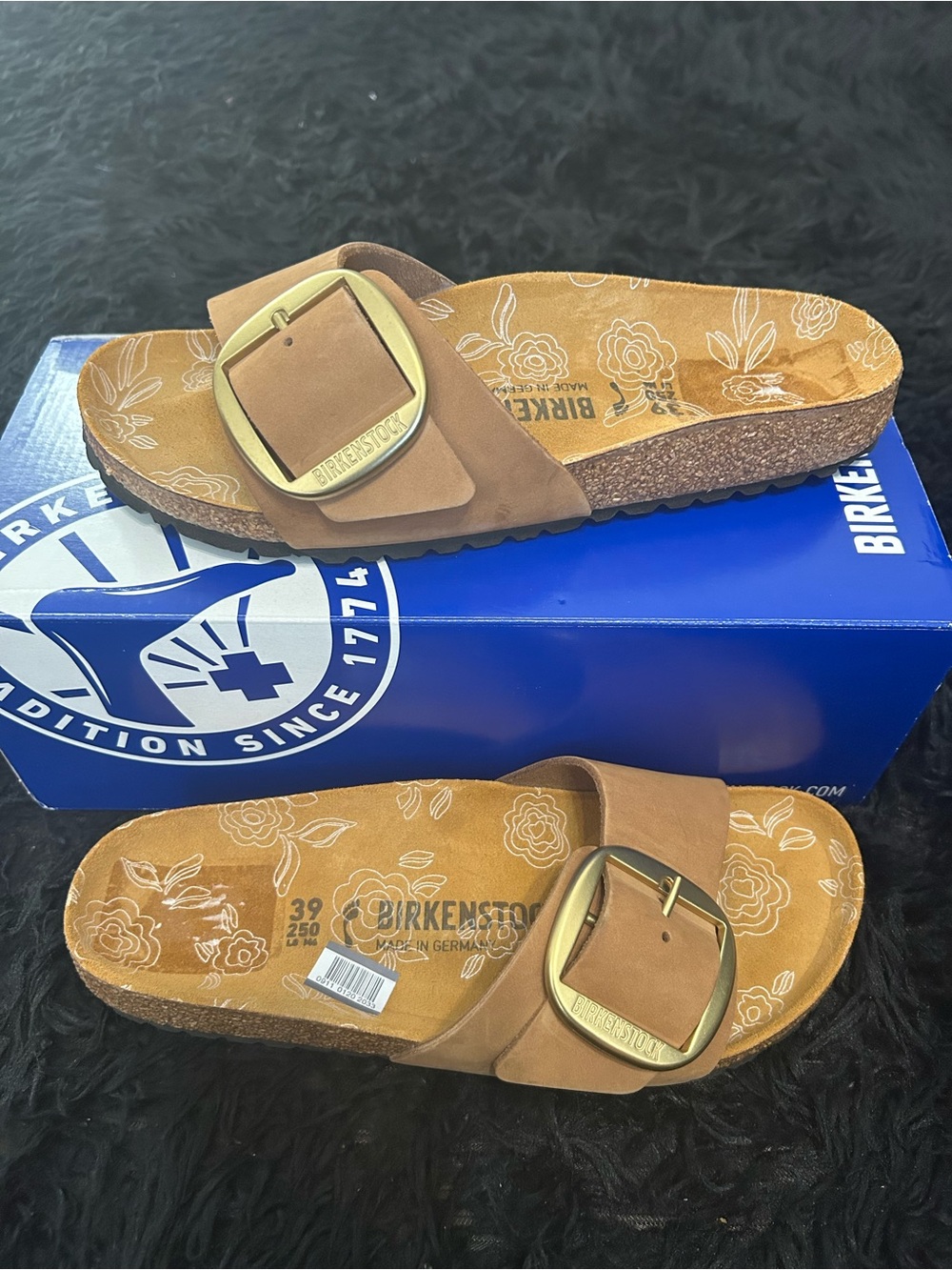 BIRKENSTOCK Madrid big buckle leather gladiator sandals slippers shoes eur 39 - Picture 7 of 7